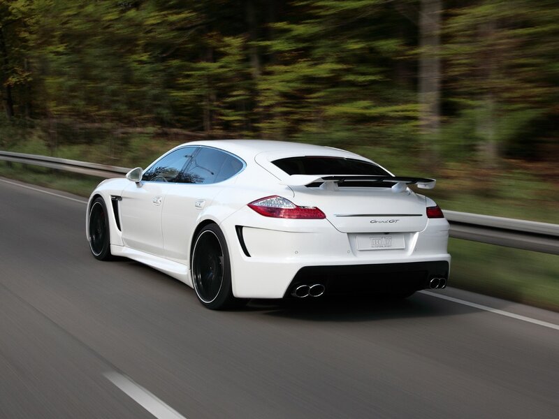 white sports car on road