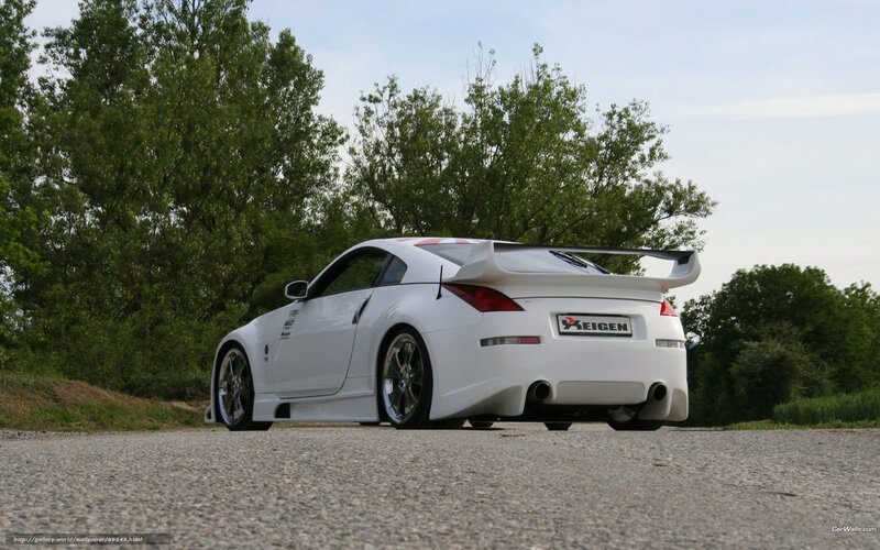 white sports car on road