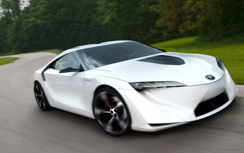 white sports car on road