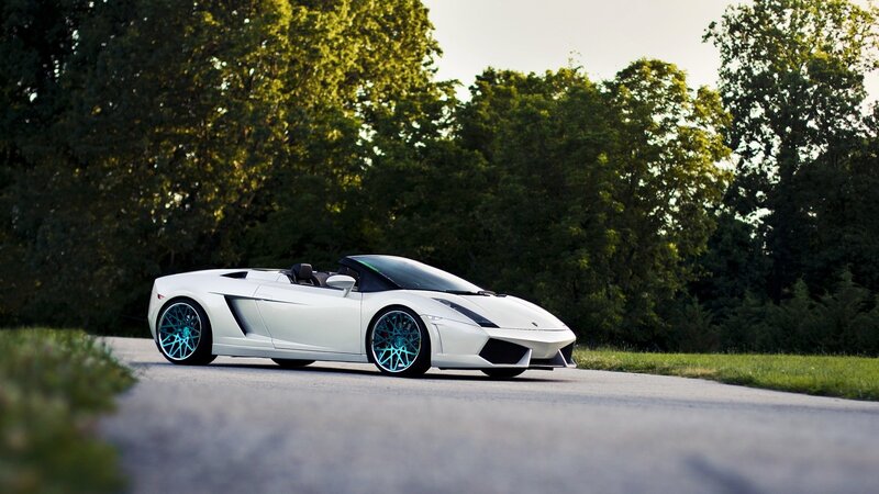 white sports car on road