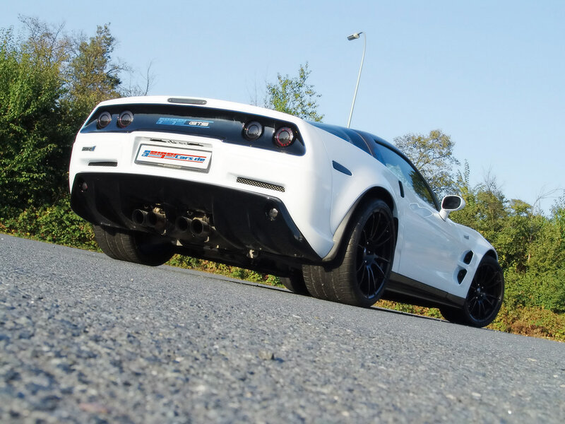 white sports car on road