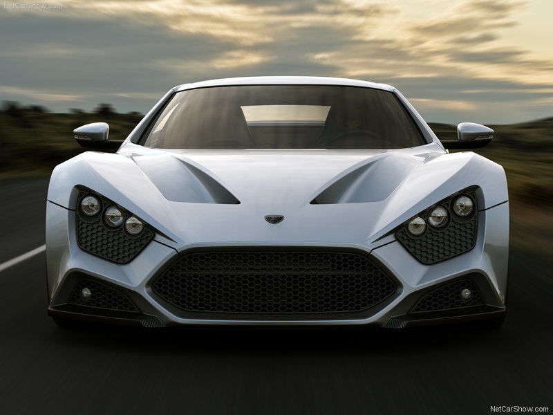 white sports car on road