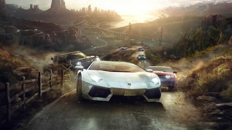 White Sports Car on Road — Brown