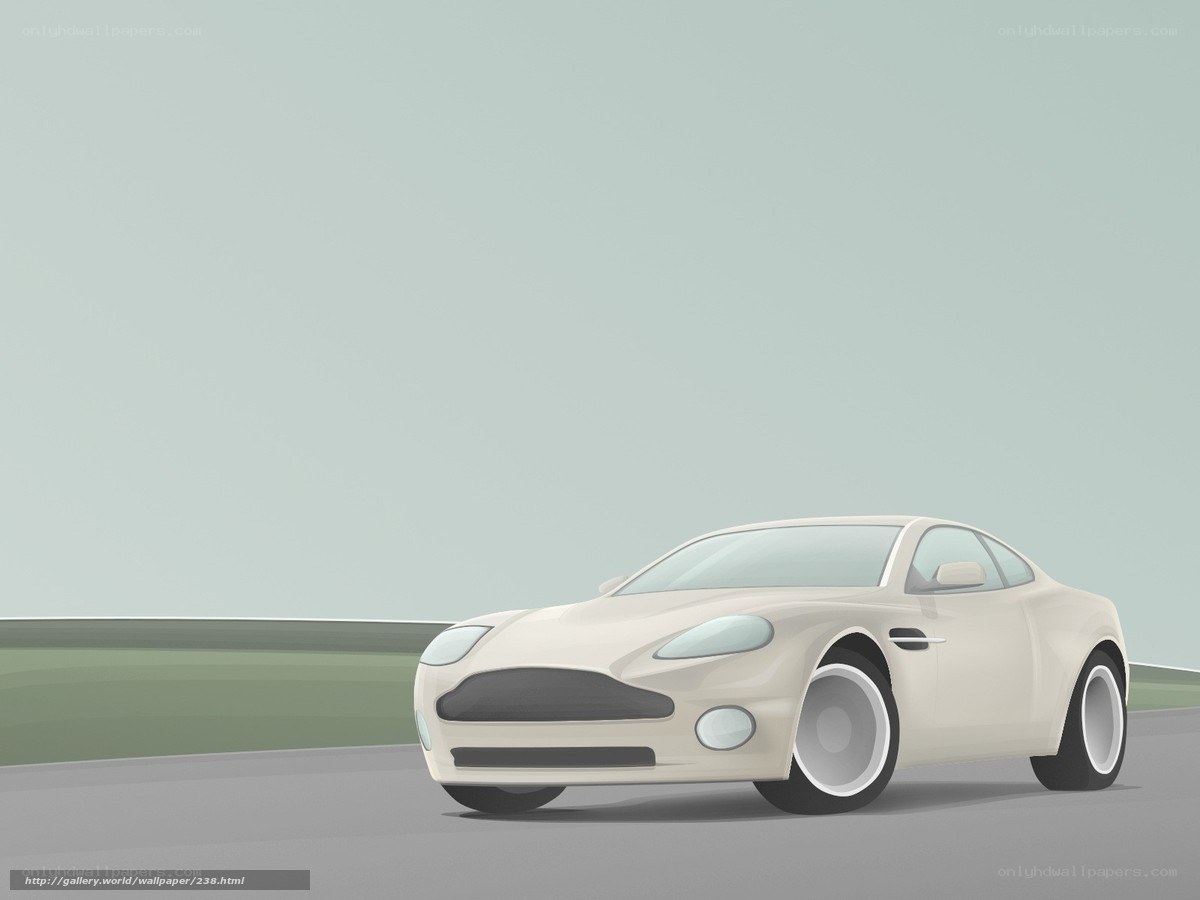 white sports car on road