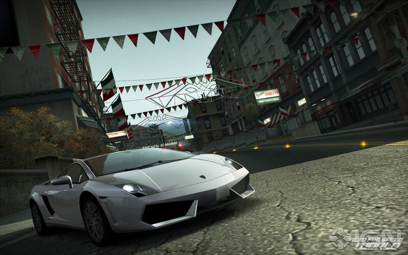 White Sports Car on Street — Gray, Urban