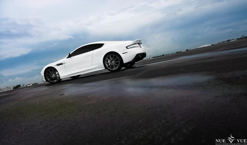 white sports car on tarmac