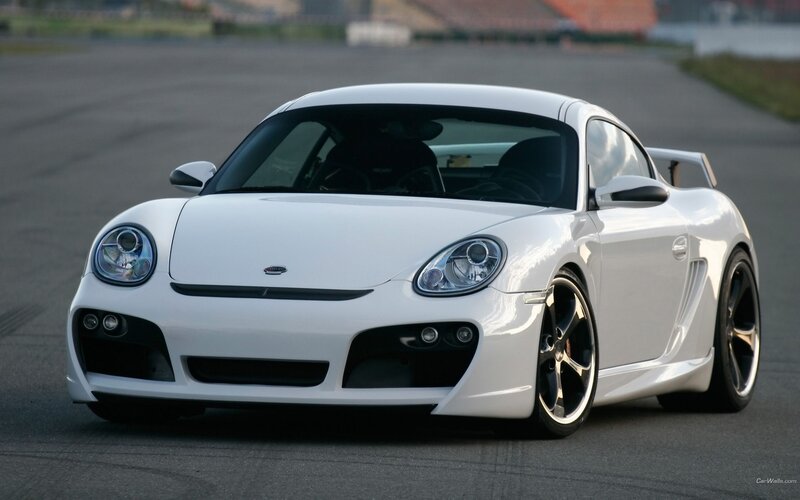 white sports car on track