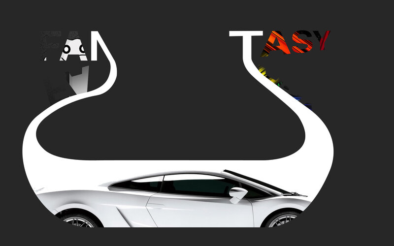 white sports car on track