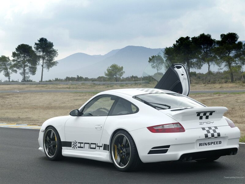 White Sports Car on Track — Calm, Afternoon, Photograph