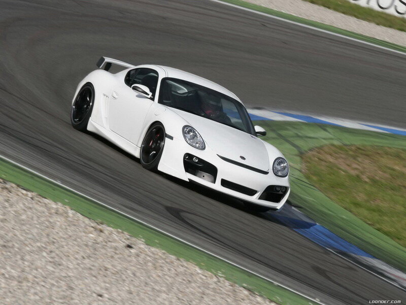 White Sports Car on Track — Dynamic, Afternoon, Photograph