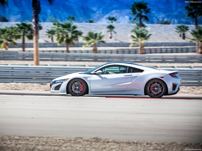 White Sports Car on Track — Silver