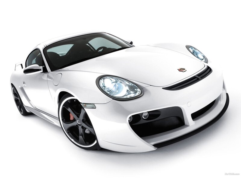 white sports car on white background