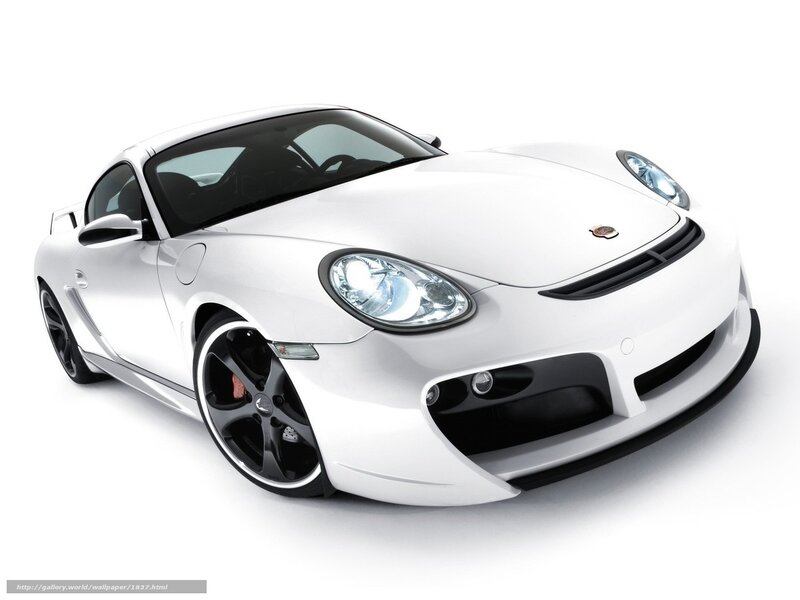 White sports car on white background