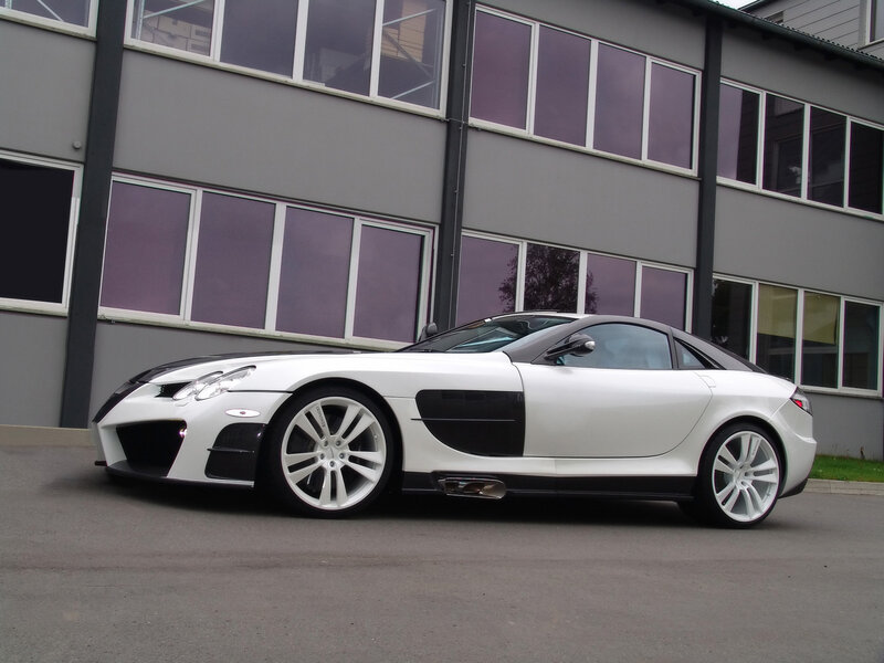 white sports car parked outside