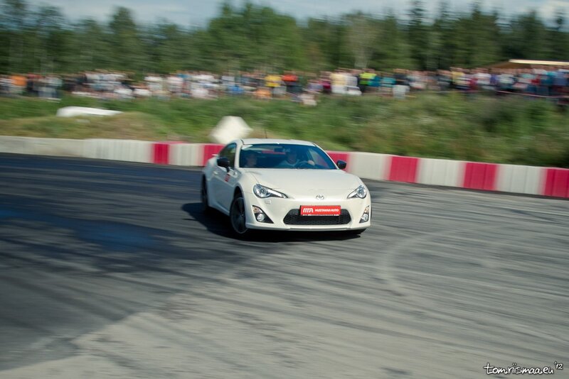 White sports car racing