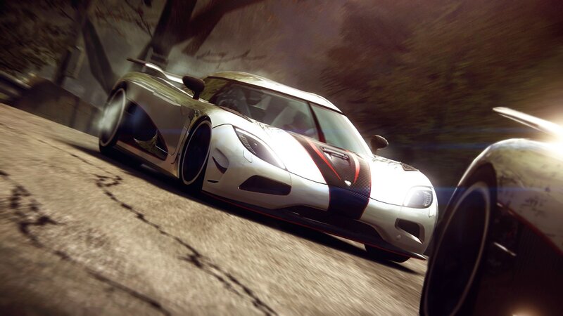white sports car racing
