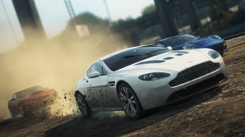 White Sports Car Racing — Action-packed