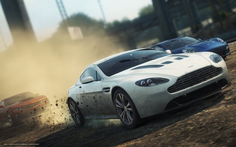 White sports car racing on dirt