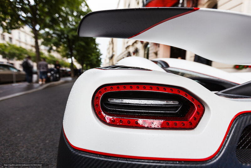 White Sports Car Rear — Dramatic, Afternoon