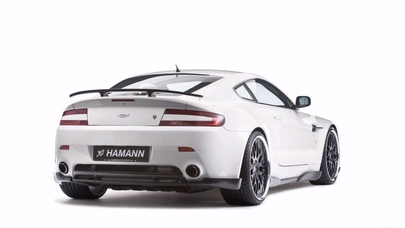 white sports car rear view