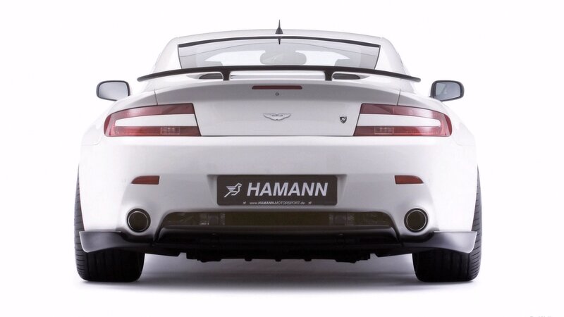 white sports car rear view