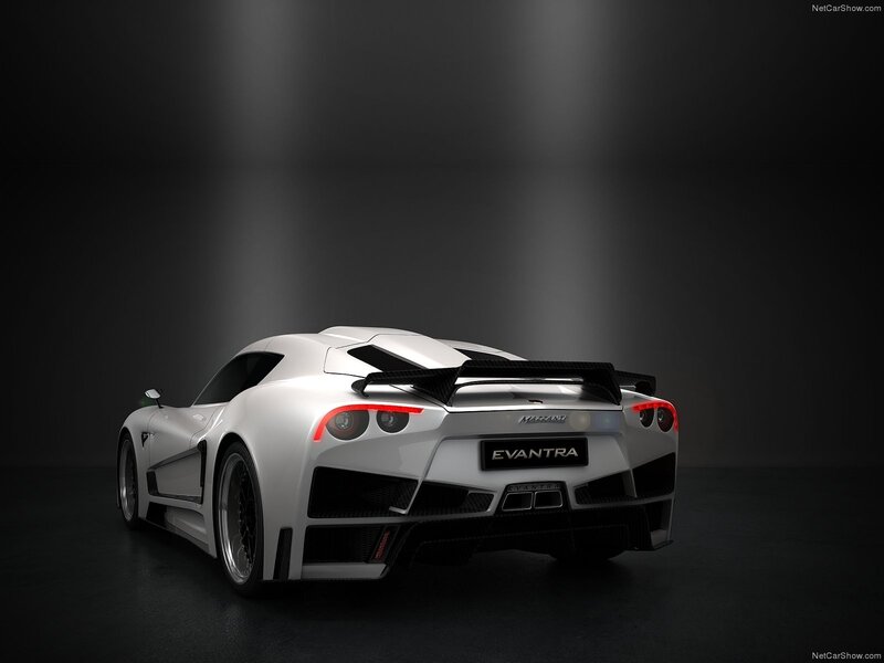 white sports car rear view