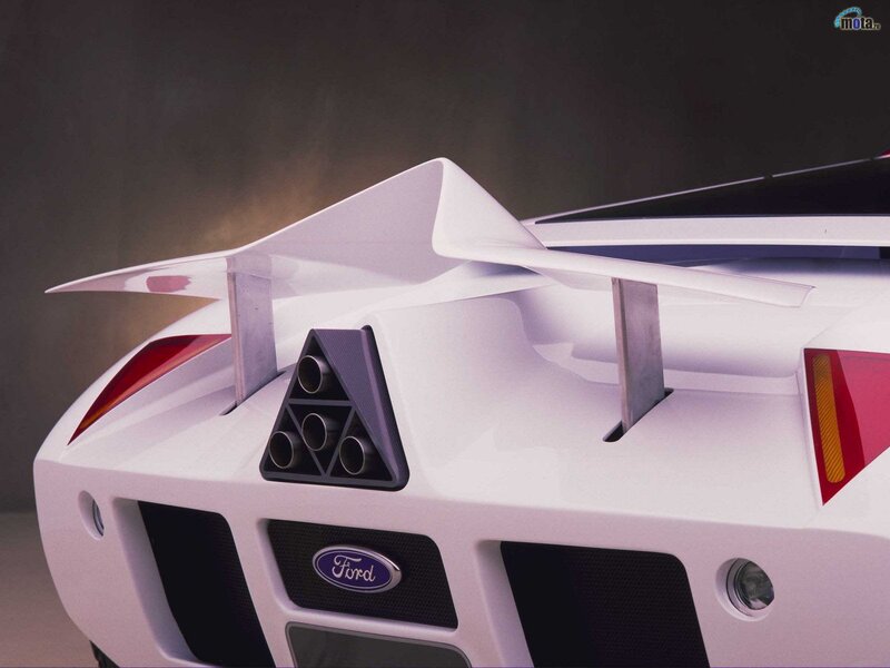 white sports car rear wing