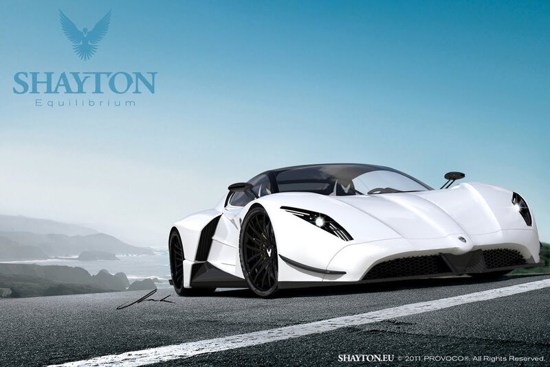 White Sports Car — Serene, Afternoon, 3d Render