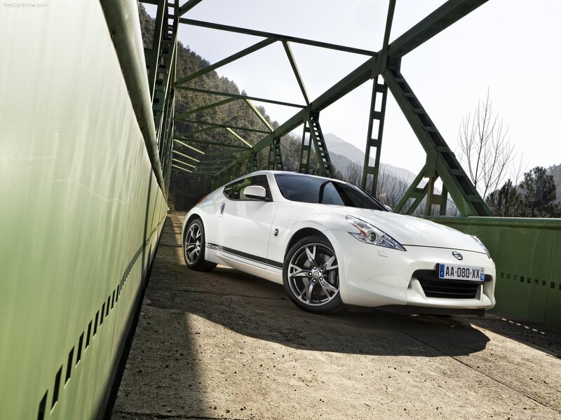 White Sports Car — Serene, Afternoon, Photograph, Bridge, Mountains