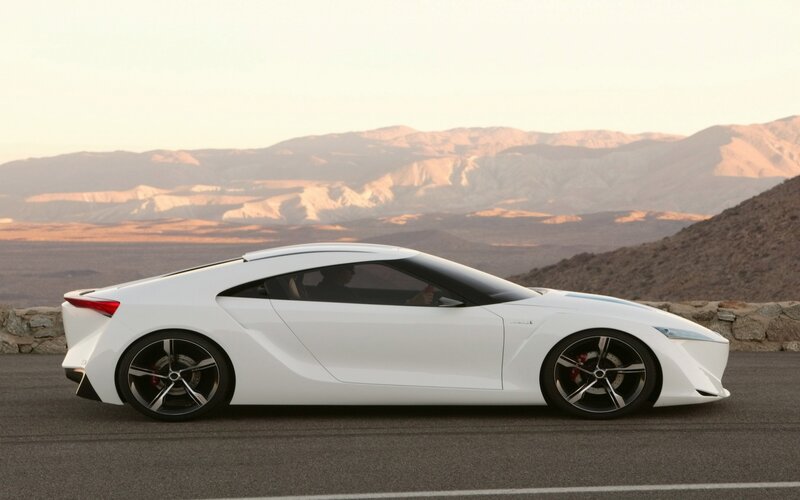 White Sports Car — Serene, Sunset, Photograph, Mountains, Road, Stone Wall