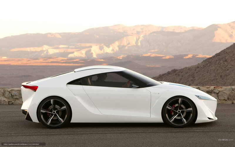 White Sports Car — Serene, Sunset, Photograph, Mountains