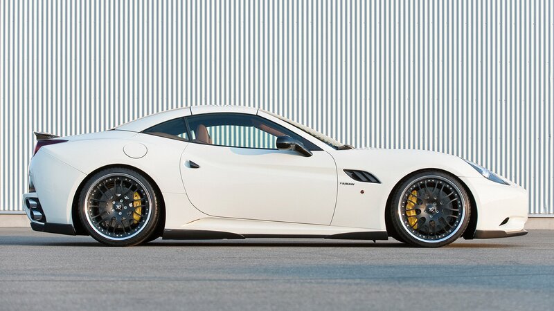 white sports car side profile