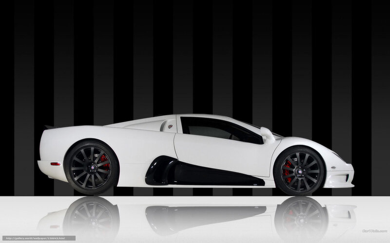white sports car side profile