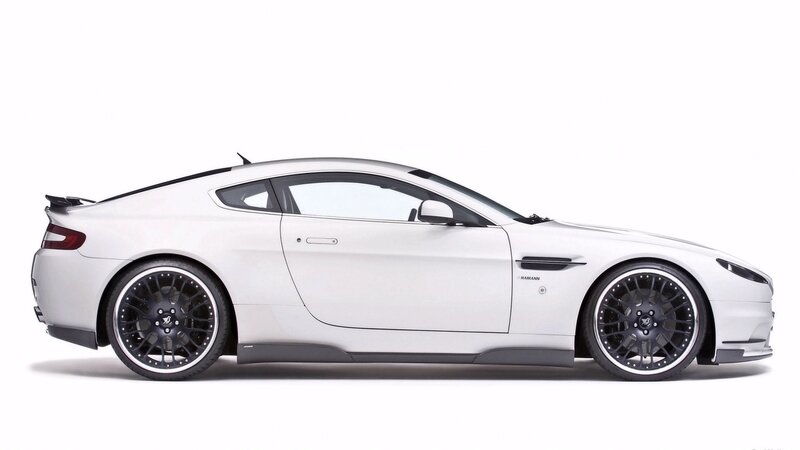white sports car side profile