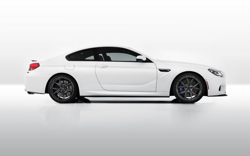 white sports car side view