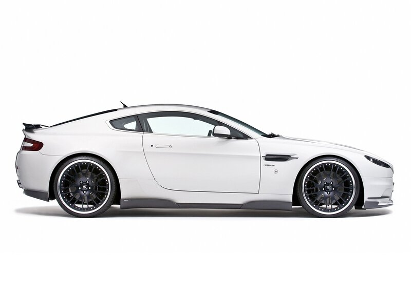 white sports car side view