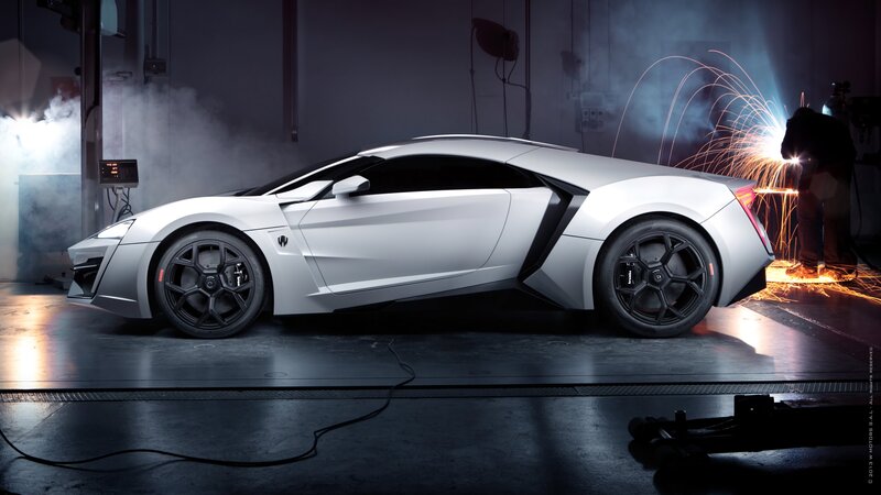 White Sports Car — Silver, Dramatic, Night, Photograph, Welder