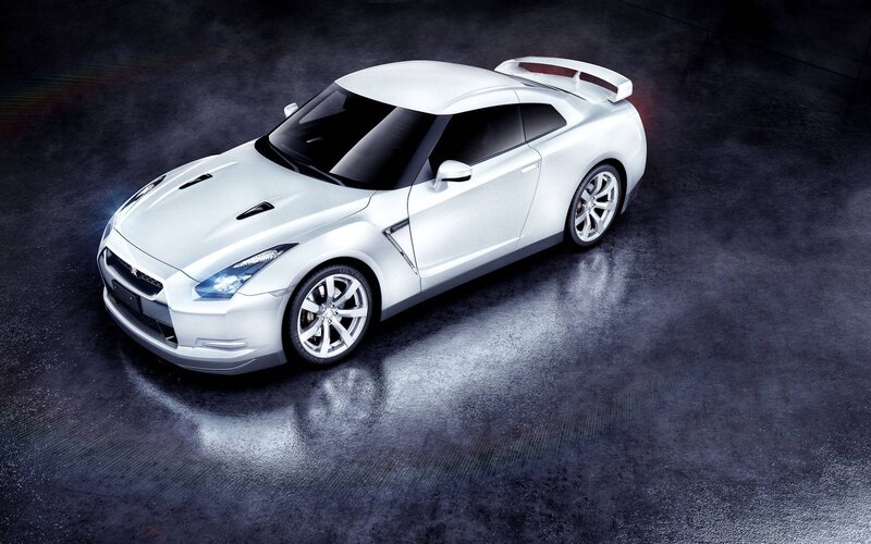 White Sports Car — Silver, Dramatic, Photograph, Wheels