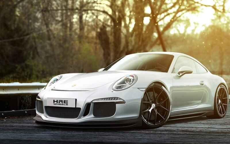 White Sports Car — Silver, Dramatic, Sunset, Photograph