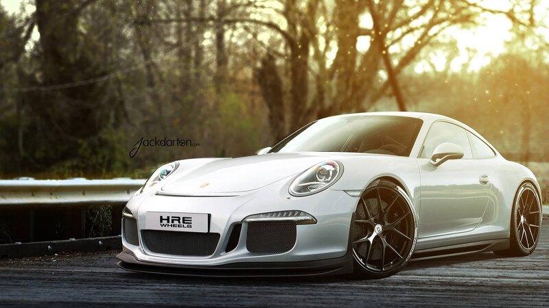 White Sports Car — Silver, Dramatic, Sunset