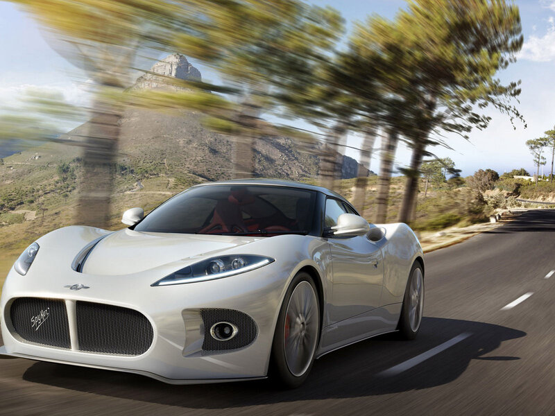 White Sports Car — Silver, Dynamic, Afternoon