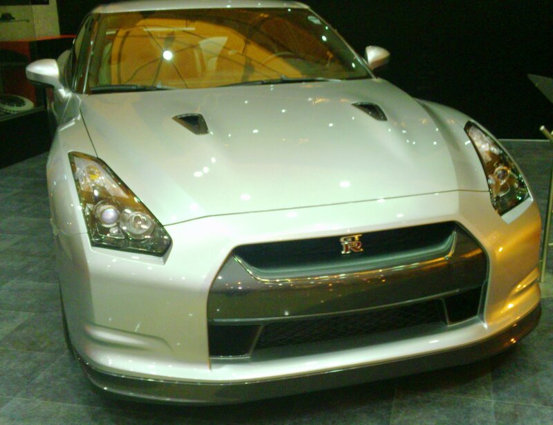 White Sports Car — Silver, Neutral, Photograph, Showroom