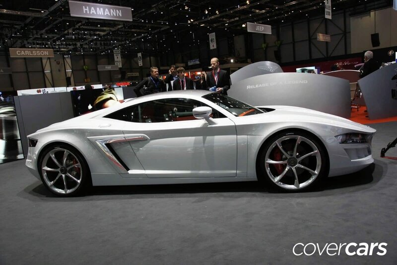 White Sports Car — Silver