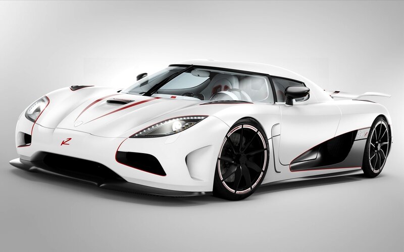 White Sports Car — Sleek, Photograph