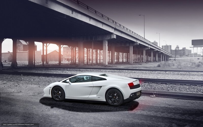 White sports car under overpass