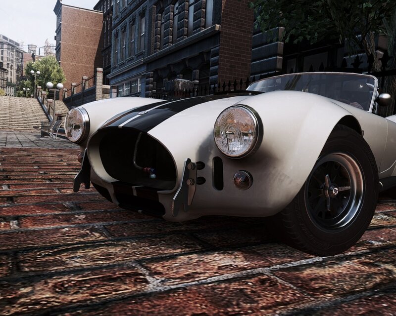 White Sports Car — Urban