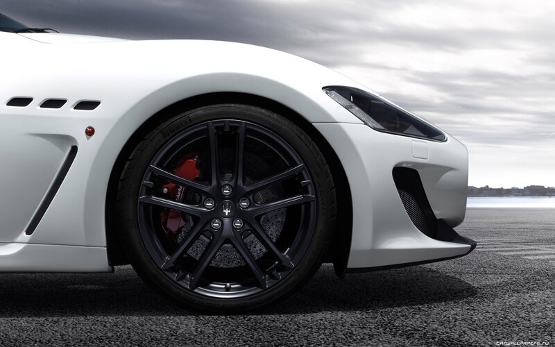 white sports car wheel