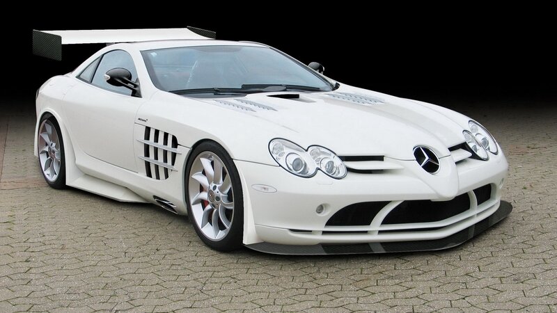 White Sports Car — Wing