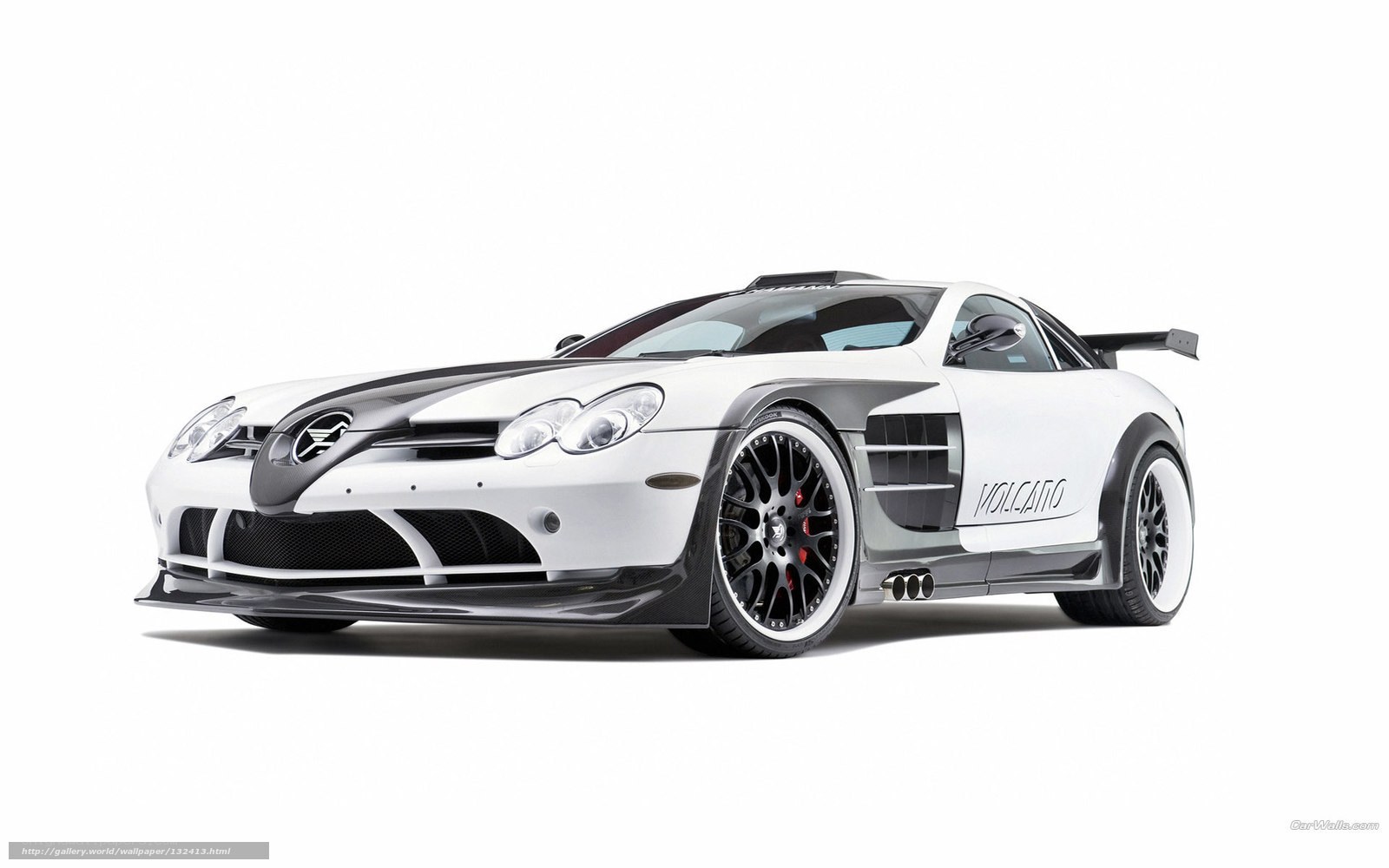 white sports car with black accents