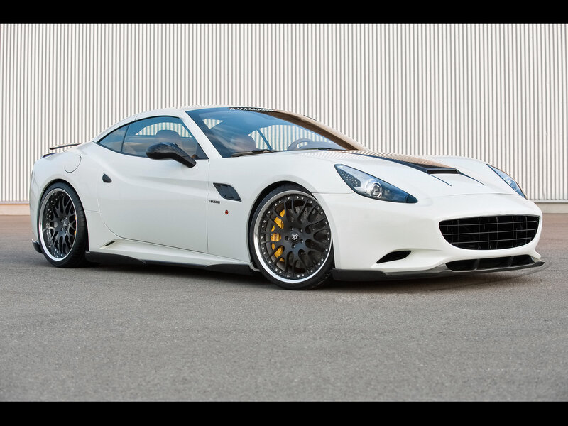 white sports car with black rims